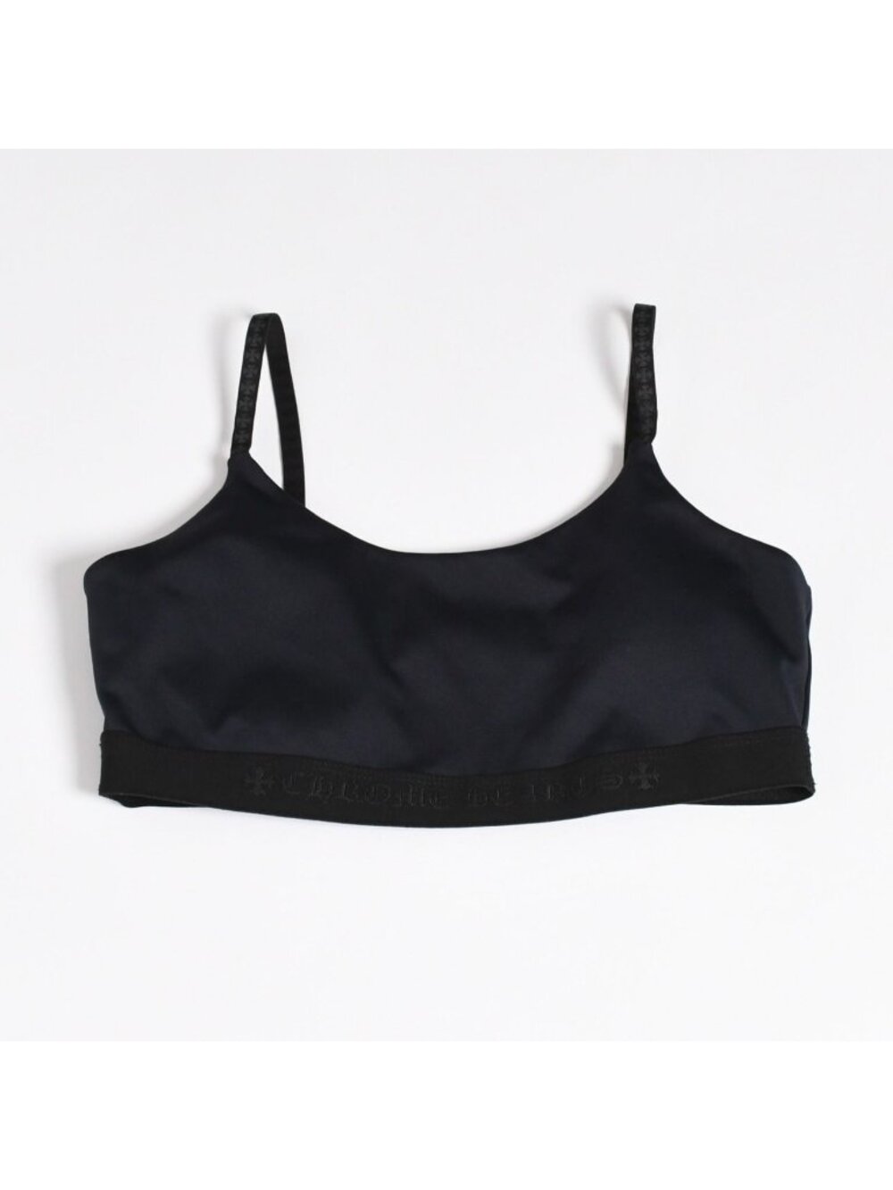 Chrome Hearts Camisole Bra Top a Nylon Polyurethane Black S
